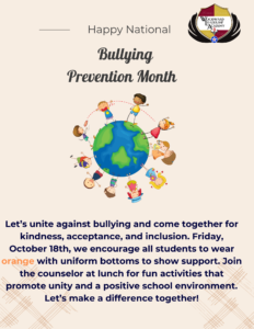 Bullying Prevention Month