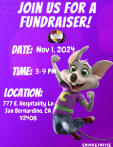 Chuck E Cheese Fundraiser