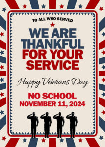 No School Veterans Day